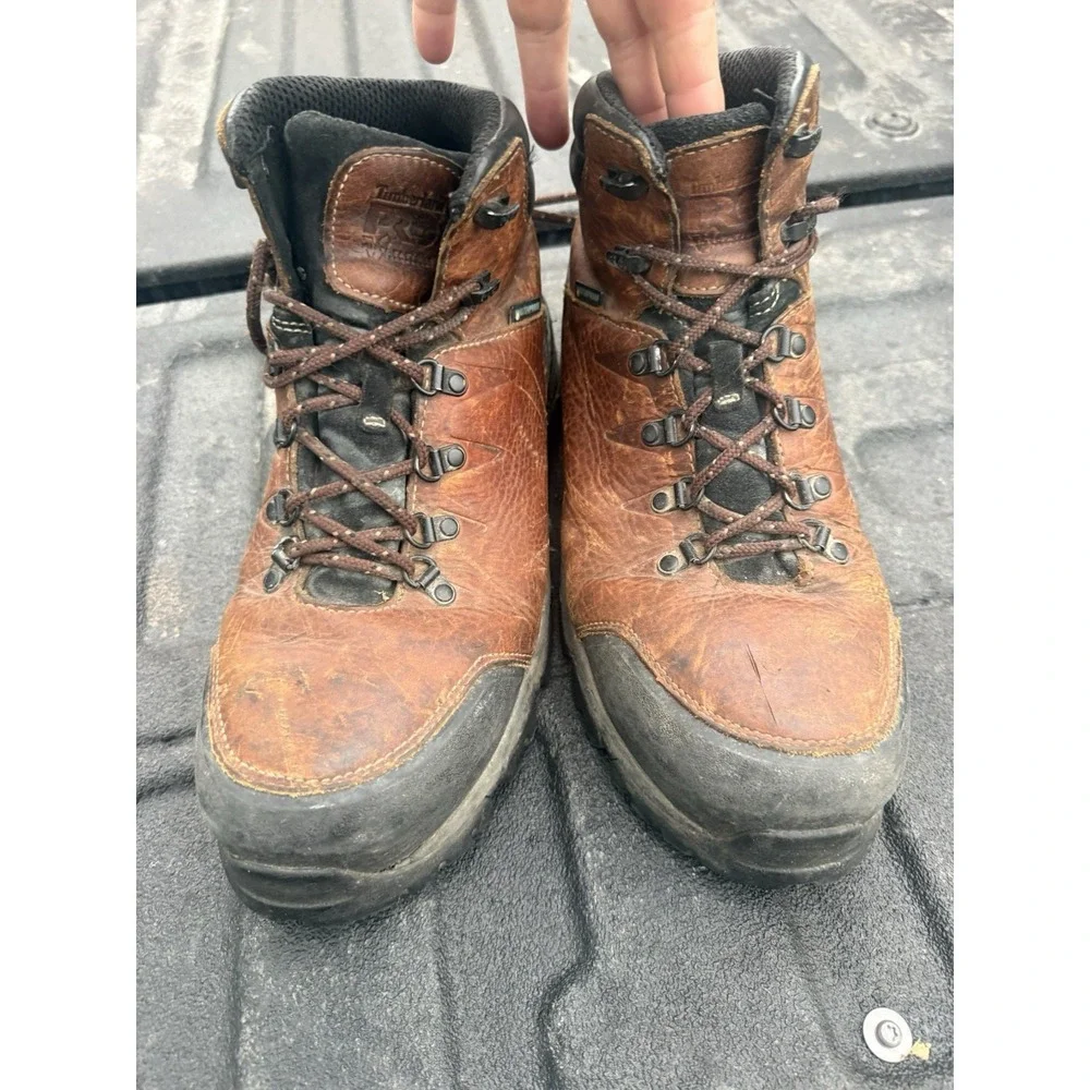 Timberland PRO Waterproof Work Boots 10.5M Brown Vibram Hiking